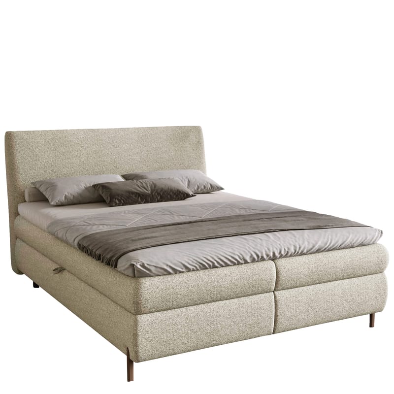 Orvalen Sängpaket Kontinentalsäng 180x200 cm med Lyftförvaring, beige