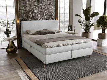 Orvalen Sängpaket Kontinentalsäng 180x200 cm med Lyftförvaring - ljusgrå - Möbler - Sovrum - Sängar - Komplett Sängpaket