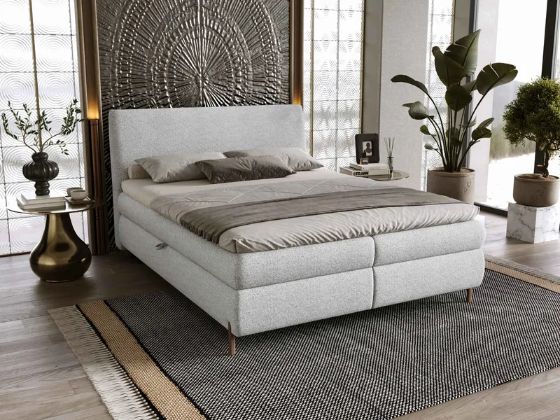 Orvalen Sängpaket Kontinentalsäng 180x200 cm med Lyftförvaring - ljusgrå - Möbler - Sovrum - Sängar - Komplett Sängpaket
