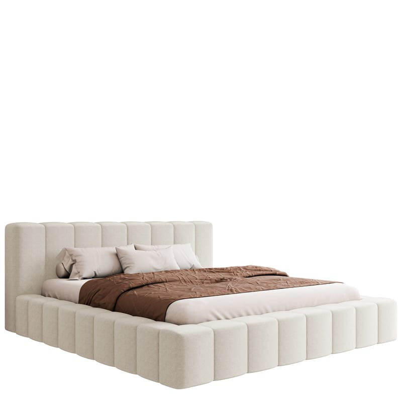 Orvinel Sängram 120x200 cm med Förvaring, Vit