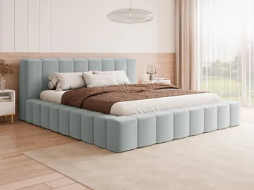 Orvinel Sängram 180x200 cm med Förvaring - Ljusgrå - Möbler - Sovrum - Sängar - Sängar med förvaring