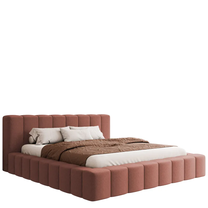 Orvinel Sängram 180x200 cm med Förvaring, Rosa