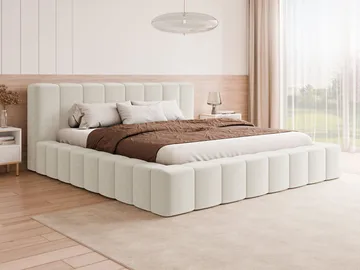 Orvinel Sängram 200x200 cm med Förvaring - Vit - Möbler - Sovrum - Sängar - Sängar med förvaring