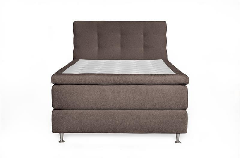 Oslo Lyx Kontinentalsäng 120 knappar loop 8, Ljusbrun
