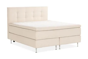 Oslo Lyx Kontinentalsäng Boucle 180x200 - Ljusbeige - Möbler - Sovrum - Sängar - Komplett Sängpaket