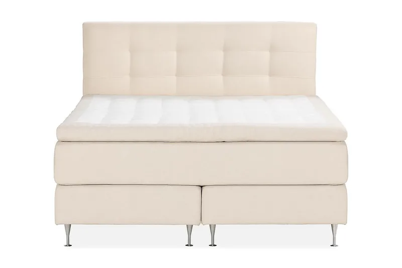 Oslo Lyx Kontinentalsäng Boucle 180x200 - Ljusbeige - Möbler - Sovrum - Sängar - Komplett Sängpaket
