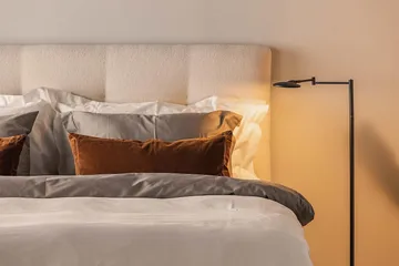 Oslo Lyx Kontinentalsäng Boucle 180x200 - Ljusbeige - Möbler - Sovrum - Sängar - Komplett Sängpaket