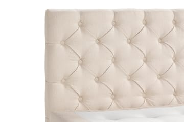 Oslo Lyx Sängpaket Boucle 120x200 Djuphäftad gavel - Ljusbeige - Möbler - Sovrum - Sängar - Kontinentalsängar