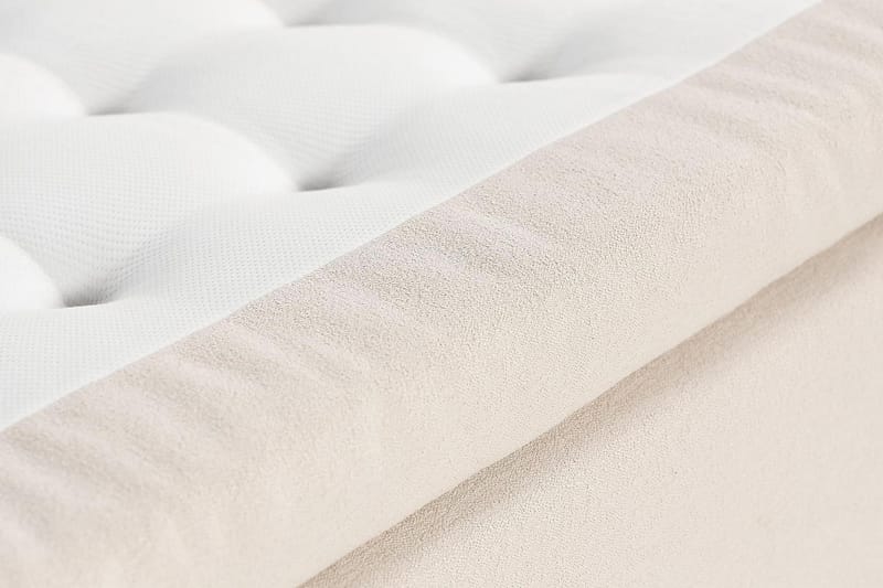 Oslo Lyx Sängpaket Boucle 180x200 Knappad gavel - Beige - Möbler - Sovrum - Sängar - Kontinentalsängar
