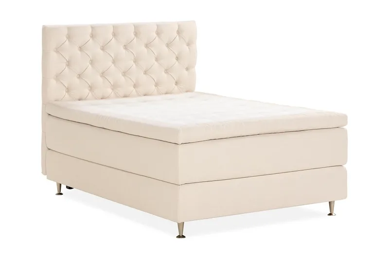 Oslo Lyx Sängpaket Kontinentalsäng 120x200 cm - Ljusbeige - Möbler - Sovrum - Sängar - Kontinentalsängar