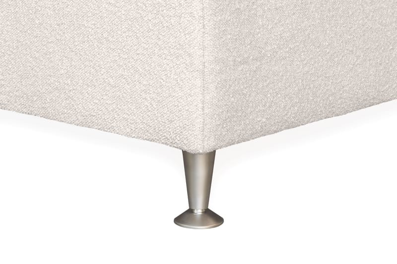 Oslo Lyx Sängpaket Kontinentalsäng 140x200 cm Curved Sänggavel - Ljusbeige - Möbler - Sovrum - Sängar - Kontinentalsängar