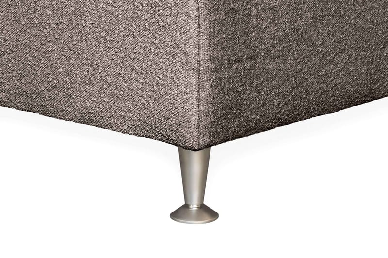 Oslo Lyx Sängpaket Kontinentalsäng 140x200 cm Curved Sänggavel - Ljusbrun - Möbler - Sovrum - Sängar - Kontinentalsängar