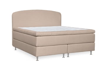 Oslo Lyx Sängpaket Kontinentalsäng 160x200 cm Curved Sänggavel