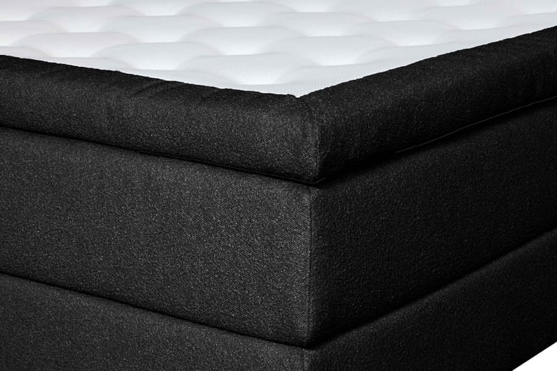 Oslo Lyx Sängpaket Kontinentalsäng 160x200 cm Knappar Sänggavel - Svart - Möbler - Sovrum - Sängar - Kontinentalsängar