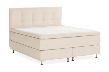 Oslo Lyx Sängpaket Kontinentalsäng 160x200 cm - Ljusbeige - Möbler - Sovrum - Sängar - Kontinentalsängar