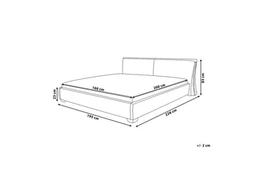 Paris Vattensäng 160|200 cm - Grå - Möbler - Sovrum - Sängar - Dubbelsängar