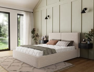 Pesillo Sängram med förvaring 180x200 cm - svart - Möbler - Sovrum - Sängar - Sängar med förvaring