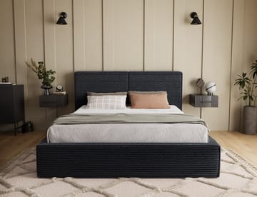 Pesillo Sängram med förvaring 180x200 cm - svart - Möbler - Sovrum - Sängar - Sängar med förvaring