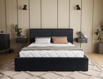 Pesillo Sängram med förvaring 180x200 cm - svart - Möbler - Sovrum - Sängar - Sängar med förvaring
