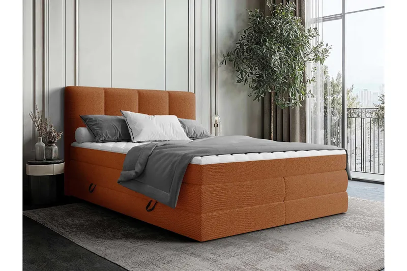 Pinta Förvaringssäng 160x200 cm, Orange