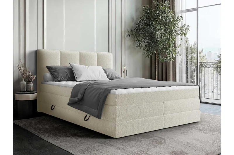 Pinta Förvaringssäng 180x200 cm, Beige