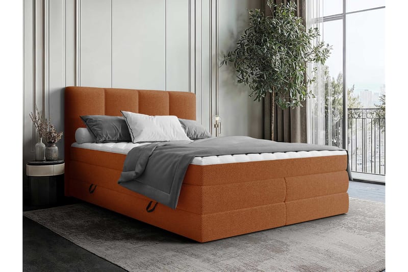 Pinta Förvaringssäng 180x200 cm - Orange - Möbler - Sovrum - Sängar - Dubbelsängar