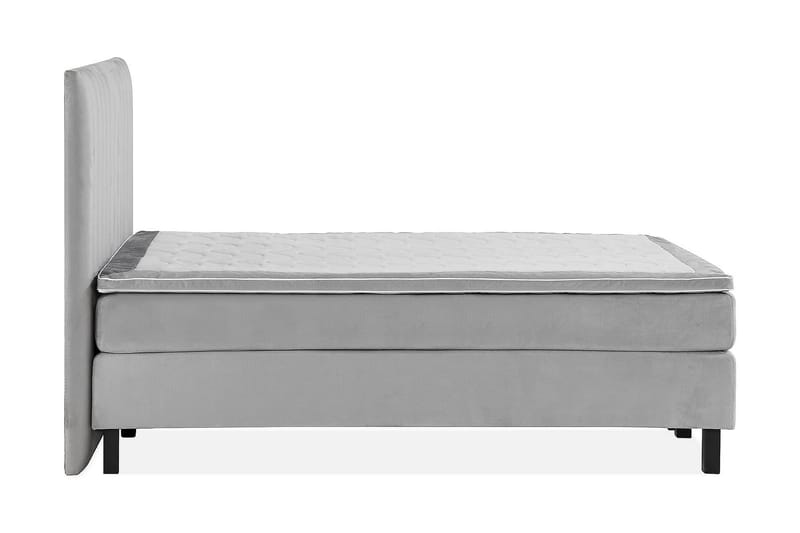 Princess Komplett Sängpaket – Kontinentalsäng 140x200 cm med Bäddmadrass med Fasthetsgrad Medium - Ljusgrå - Möbler - Sovrum - Sängar - Kontinentalsängar