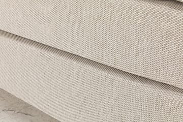 Princess Komplett Sängpaket – Kontinentalsäng 160x200 cm i Tyg med Sänggavel + Bäddmadrass med Fasthetsgrad Medium - Ljusbeige - Möbler - Sovrum - Sängar - Kontinentalsängar