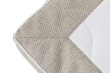 Princess Komplett Sängpaket – Kontinentalsäng 160x200 cm i Tyg med Sänggavel + Bäddmadrass med Fasthetsgrad Medium - Ljusbeige - Möbler - Sovrum - Sängar - Kontinentalsängar