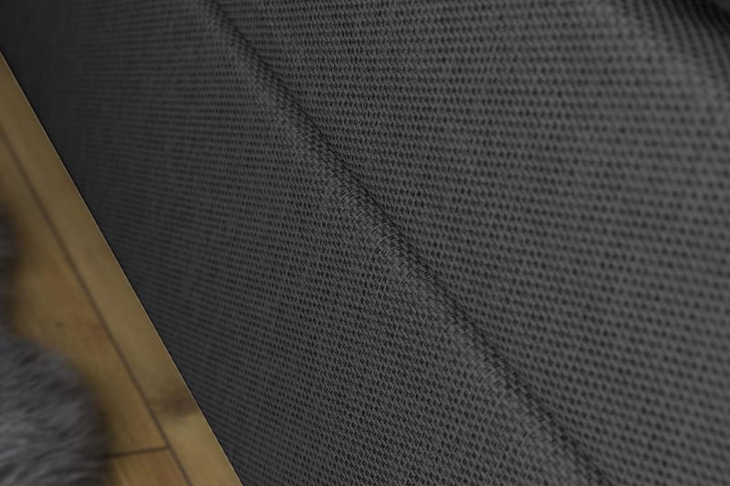 Princess Komplett Sängpaket – Kontinentalsäng 160x200 cm i Tyg med Sänggavel + Bäddmadrass med Fasthetsgrad Medium - Mörkgrå - Möbler - Sovrum - Sängar - Kontinentalsängar
