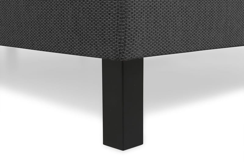 Princess Komplett Sängpaket – Kontinentalsäng 160x200 cm i Tyg med Sänggavel + Bäddmadrass med Fasthetsgrad Medium - Mörkgrå - Möbler - Sovrum - Sängar - Kontinentalsängar