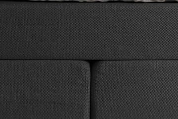 Princess Komplett Sängpaket – Kontinentalsäng 160x200 cm i Tyg med Sänggavel + Bäddmadrass med Fasthetsgrad Medium - Mörkgrå - Möbler - Sovrum - Sängar - Kontinentalsängar