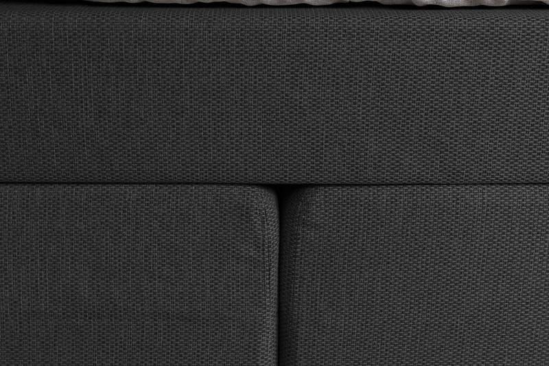 Princess Komplett Sängpaket – Kontinentalsäng 160x200 cm i Tyg med Sänggavel + Bäddmadrass med Fasthetsgrad Medium - Mörkgrå - Möbler - Sovrum - Sängar - Kontinentalsängar