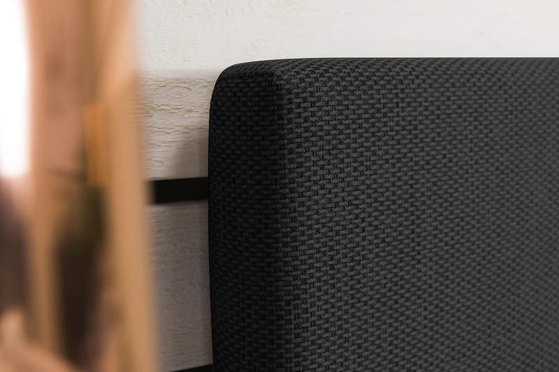 Princess Komplett Sängpaket – Kontinentalsäng 160x200 cm i Tyg med Sänggavel + Bäddmadrass med Fasthetsgrad Medium - Mörkgrå - Möbler - Sovrum - Sängar - Kontinentalsängar