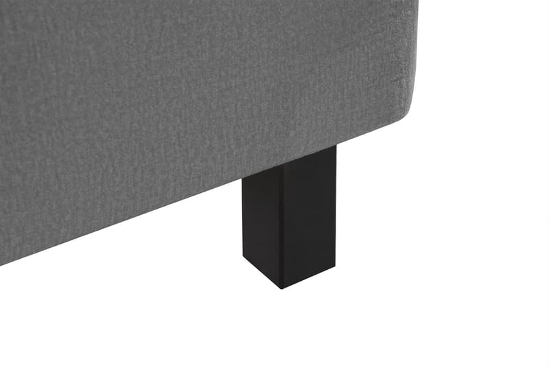 Princess Komplett Sängpaket – Kontinentalsäng 160x200 cm i Tyg med Sänggavel + Bäddmadrass med Fasthetsgrad Medium - Mörkgrå - Möbler - Sovrum - Sängar - Komplett Sängpaket