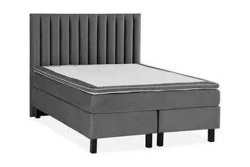 Princess Kontinentalsäng 120x200cm - Mörkgrå/Sammet - Möbler - Sovrum - Sängar - Komplett Sängpaket