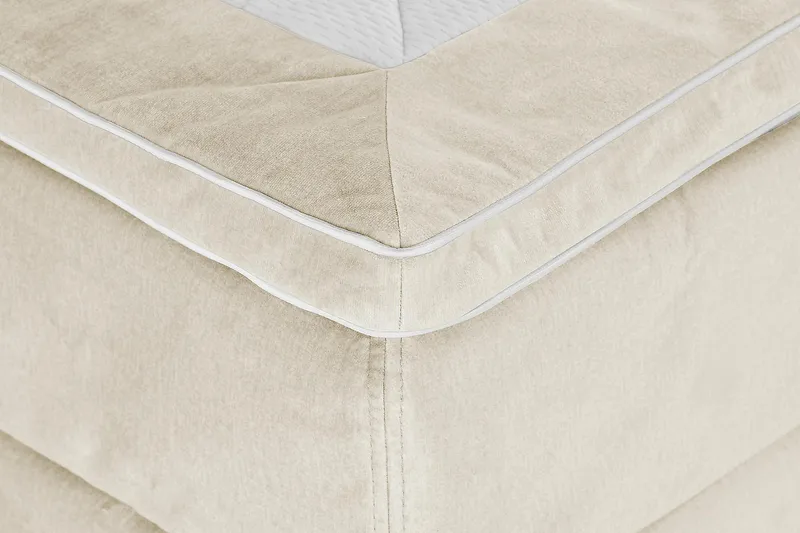 Princess Kontinentalsäng 140x200cm - Beige/Sammet - Möbler - Sovrum - Sängar - Kontinentalsängar