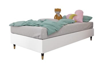 Adeliza Ramsäng 120x200 cm - Konstläder/Vit/Trä/Metall - Möbler - Sovrum - Sängar - Ramsäng