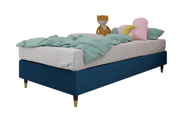 Adeliza Ramsäng 120x200 cm - Sammet/Blå/Trä/Metall - Möbler - Sovrum - Sängar - Ramsäng