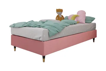 Adeliza Ramsäng 120x200 cm - Sammet/Rosa/Trä/Metall - Möbler - Sovrum - Sängar - Ramsäng
