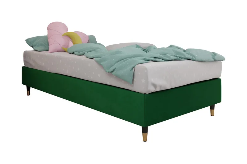 Adeliza Ramsäng 80x200 cm - Sammet/Mörkgrön/Trä/Metall - Möbler - Sovrum - Sängar - Ramsäng