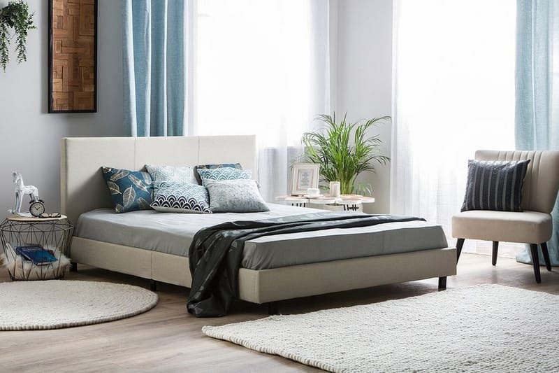 Albi Dubbelsäng 180x200 cm - Beige - Möbler - Sovrum - Sängar - Ramsäng
