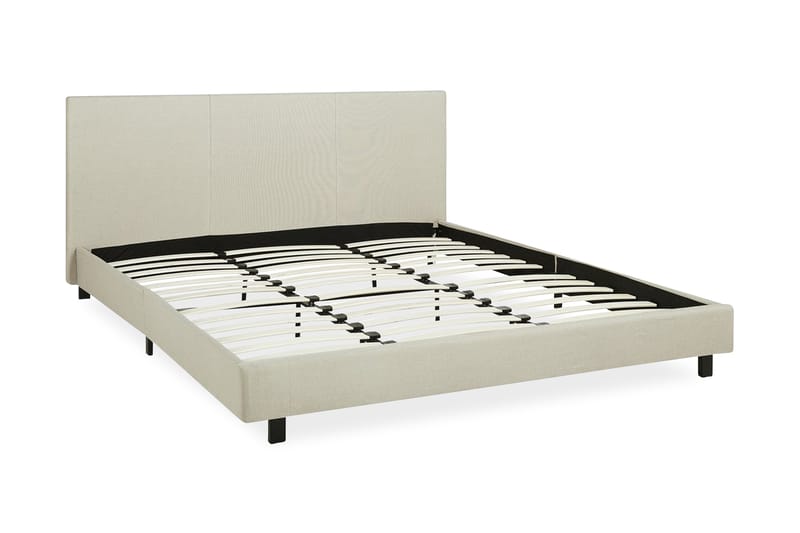 Albi Dubbelsäng 180x200 cm i Tyg med Sänggavel, Beige