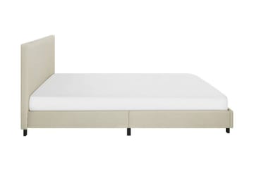 Albi Dubbelsäng 180x200 cm i Tyg med Sänggavel - Beige - Möbler - Sovrum - Sängram & sängstomme