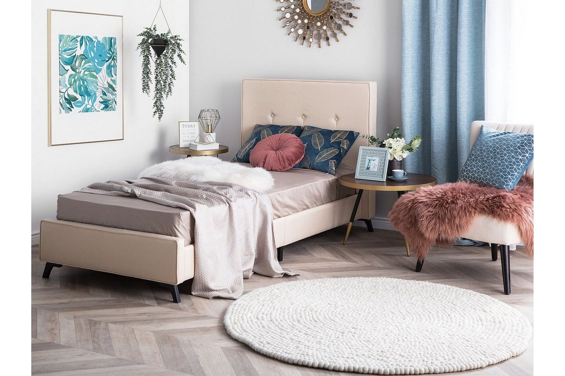 ambassador sängram 90x200 cm - beige