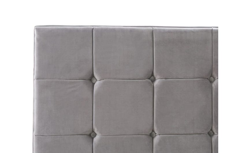 Amberta Ramsäng 140x200 cm - Sammet/Grå - Möbler - Sovrum - Sängar - Ramsäng