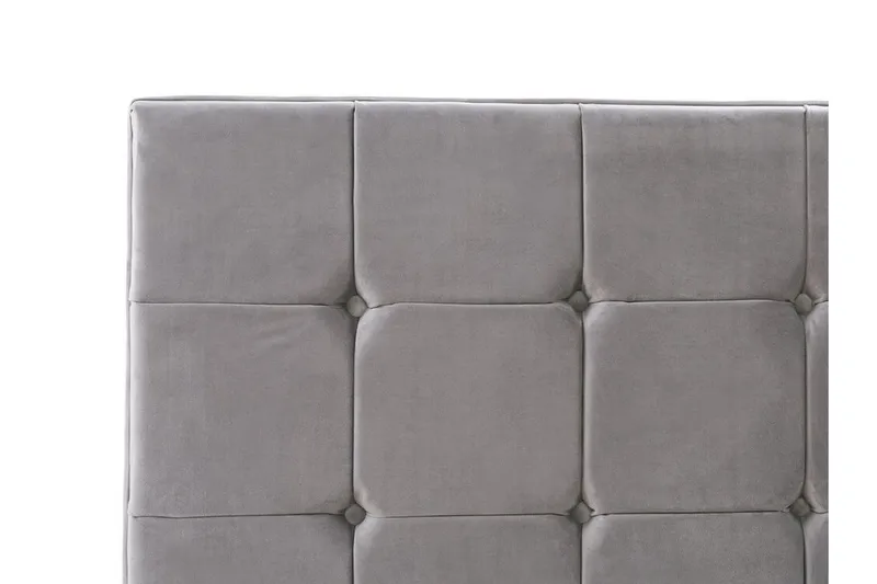 Amberta Ramsäng 140x200 cm - Sammet/Grå - Möbler - Sovrum - Sängar - Ramsäng