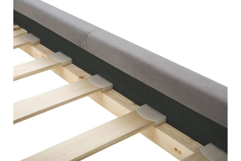 Amberta Ramsäng 140x200 cm - Sammet/Grå - Möbler - Sovrum - Sängar - Ramsäng