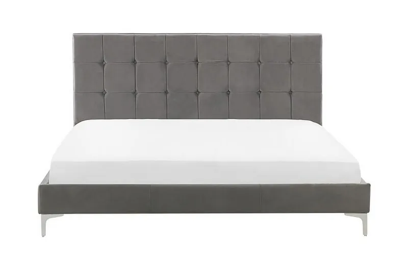 Amberta Ramsäng 160x200 cm, Sammet/Grå