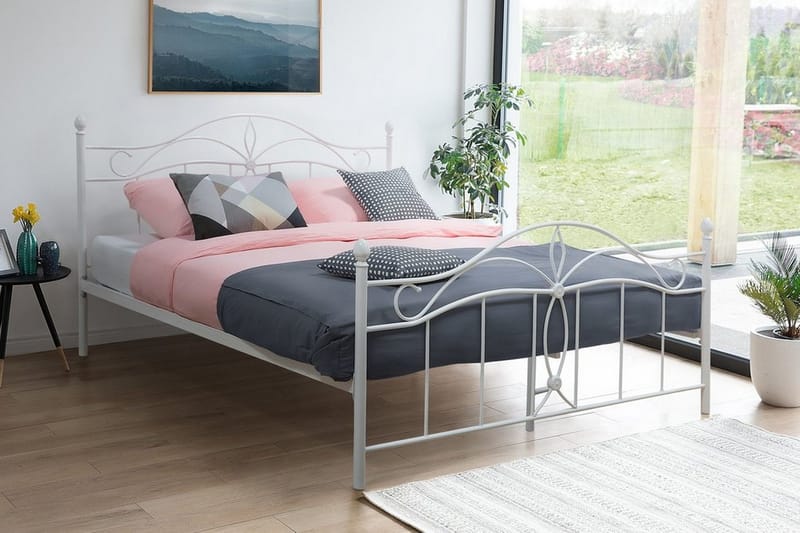 Antlia Dubbelsäng 160 200 cm Vit - Vit - Möbler - Sovrum - Sängar - Ramsäng